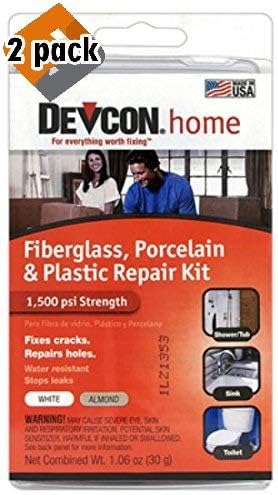 Devcon Epoxy Bathtub Repair Kit (Almond & White) - 3 Pack