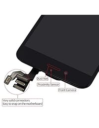 Repuesto de pantalla negra para iPhone 6.