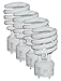 SLEEKLIGHTING Gu24 23Watt UL Listed Light Bulb Two Prong Twist 2 Pin -T2 Spiral CFL 5000K 1600lm - Day Light - 4pack