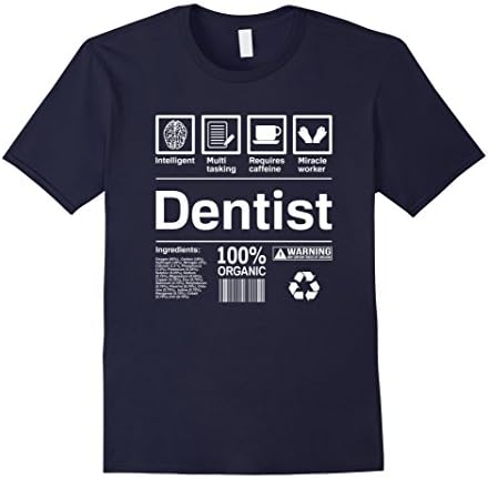 Mens Dentist T Shirt | Funny Dentist Gifts  XL Navy