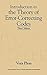 Introduction to the Theory of Error-Correcting Codes
