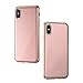 Moshi iGlaze Stylish Slim Fit Lightweight Snap-On Hybrid Drop Protection for iPhone Xs/iPhone X, Taupe Pink