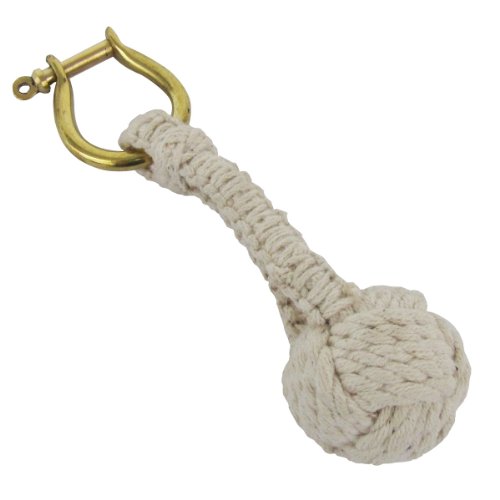 Nautical Sailor's Monkey Fist Rope Knot Keychain