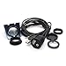 USB Mount Cable - Rerii 2M 6 Feet USB and 3.5mm Aux Extention Mount, Flush, Dash, Panel Mount Cable for Car, Boat, Motorcycle