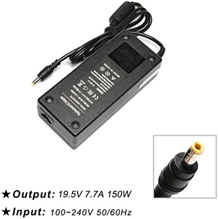 LPCAL 150W 19.5V 7.7A AC Adapter Power Supply Charger for ASUS G51 G53 G71 G74 G53JW G53SW G53SX G71G G71GX G71V G72GX G73 G73J G73JH G73JH-X1 G73JW G73SW G73SW-A1 L5800GX G74SX G74S G73JW G53SX