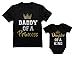 Tstars Father & Daughter Matching Set Gift for Dad & Baby Girl Bodysuit & Men's Shirt