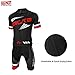 Arltb Cycling Jersey and Bib Shorts Set Black