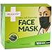 Ultra Soft Disposable Face Mask with Ear Loops (100 Pack) Black | FDA Approved Surgical Masks with Triple Protection Layer | Comfortable Dust Mask with Hypoallergenic Fabric | Premium Medical Supplies