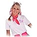 Hip Hop 50's Shop 50s Adult Poodle Skirt Costume Shirt Top with Applique for Women (X-Large, Pink)