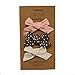 Hand-Tied Baby Girl Bows - 3-Pack Alligator Clip Hair Bows for Infants - By Clara Josie (Large, PCB)