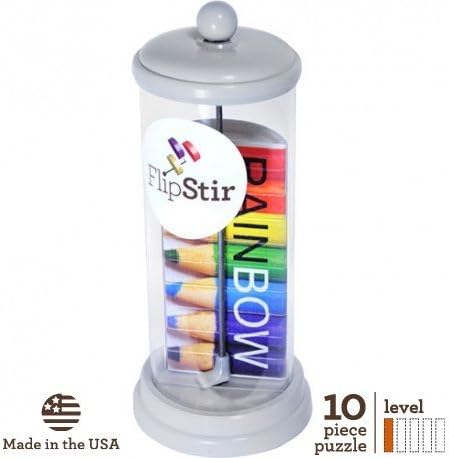 FlipStir Puzzle - Level 1 - Rainbow Pencils