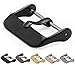 BARTON WATCH BANDS - Replacement Buckle - Choice of Color & Width - Black 20mm - Vacuum PVD Finish
