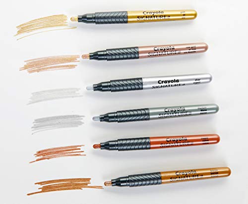 Crayola Metallic Permanent Markers, 6 Pack - Image 4