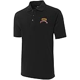 FANNOO Men's Polo Shirts U.S. Army 1st Ranger Embroidery Short Sleeve Regular-Fit Advantage Performance Shirts