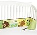 Bedtime Originals Honey Bear 4 Piece Bumper, Brown/Green