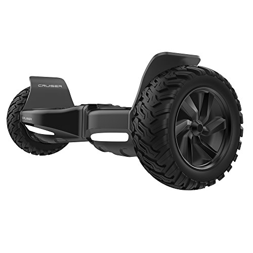 City Cruiser 8.5 Inch Hoverboard - Electric Smart Self Balancing Wheel Hoverboard Scooter - UL 2272 Certified IP54 Hover Board with Bluetooth Speakers,LED Lights, App Control (Black)