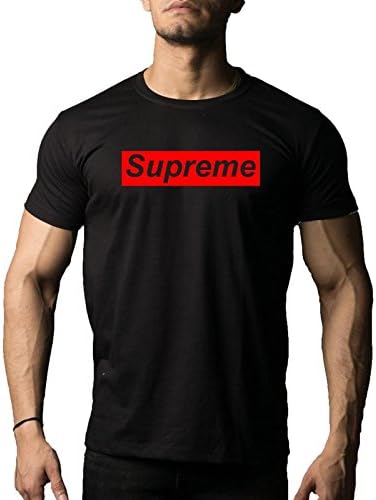 DAB APPARELS MEN'S BLACK COLOUR HALF SLEEVE SUPREME ROUND NECK COTTON T-SHIRT