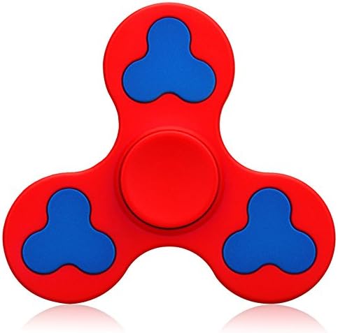 Fidget Toys Spinner EDC Finger Focus Nano Stainless Steel Bearing High Speed Ultimate Spin (Red)