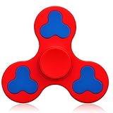 Fidget Toys Spinner EDC Finger Focus Nano Stainless Steel Bearing High Speed Ultimate Spin (Red)