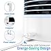 ShookOne Portable Air Conditioner Small Personal USB Air Cooler, Humidifier and Purifier Desktop Cooling Fan with Breathing LED Night Light and 3 Speeds for Office Home Travel