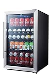 Kalamera 150-can Beverage Refrigerator Stainless Steel Touch Control