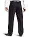 Lee Men's Big-Tall Stain Resistant Relaxed Fit Pleated Pant, Black, 48W x 30L