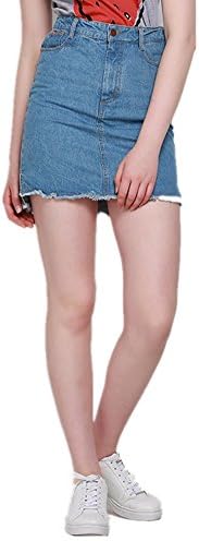 Haola Women's Short Denim Skirts Teen Juniors Skirts Blue S