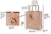 OSpecks Medium Brown Kraft Paper Shopping Bags Bulk with Handle and Thank You Tags for Retail Business, Merchandise, Goodies, Appreciation Gifts, Trade Fair, Craft Shows, Qty 50 Pcs, Size 8x4.75x10 In