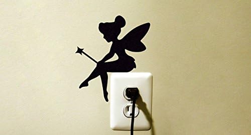 SLobyy Wall Decals Tinker Bell Disney Light Switch Vinyl Decal Sticker Princess Tinkerbell Fairy