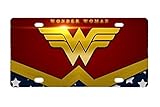 Durable Wonder Women Metal License Plate Car Tag