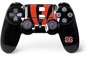 Skinit Decal Gaming Skin Compatible with PS4 Controller - Officially Licensed NFL Cincinnati Bengals Large Logo Design