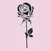 LOVEHANDLE Universal Phone Grip for Smartphones & Mini Tablets - Phone Holder for Hand - Wireless Charging Compatible - Made in The USA - Black Rose