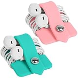 ELFRhino Silicone Earphone Organizer Earphone Wrap Winder Headphone Cord Organizer Wrap Winder Manager/Cable Winder 2 Pieces
