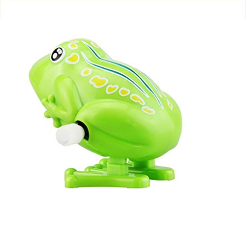 Dartphew Toys,1 PCS Fashion Lovely Cute Funny Kids Wind Up Clockwork Toy Mini Cute Jumping Baby Toys Pull Back Wind Up Safety Toys– For Kids, Toddlers & Baby(Green)