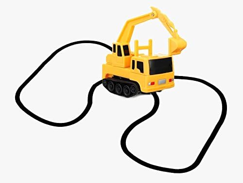 toy truck follows black line