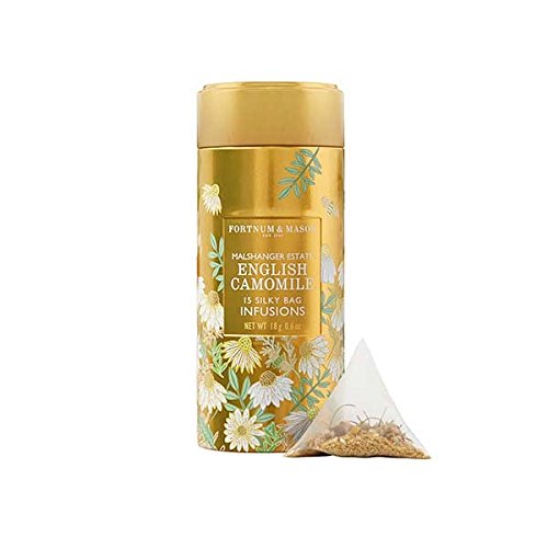 Fortnum & Mason British Tea, English Camomile Infusion Tin, 15 Silky Tea bags (1 Pack) NEW Product ID36SD - USA Stock