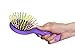 Detangling Brush with a Mirror - Soft Bristle- Straightening Detangler- for All Hair Types (Purple)