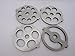 (4) New Grinding plate discs for Kitchenaid Mixer FGA Food Chopper and Meat Grinder