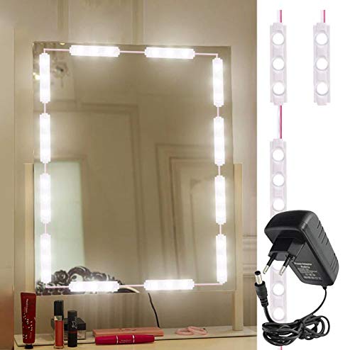 Citra Mirror Light Kit Hollywood Style 10 Feet Vanity Make-up Light DIY LED Light Kits Dressing Mirror Light Kit Mirror Lamp Kit for Cosmetic Makeup Vanity, 60LEDs Light - Warm White