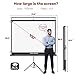 The First Projector Screen with Stand Green Environmental, OWLENZ Indoor and Outdoor Movie Screen 100 Inch Diagonal 4:3 with Premium Wrinkle-Free Design (Easy to Clean, 1.1 Gain, 160° Viewing Angle)