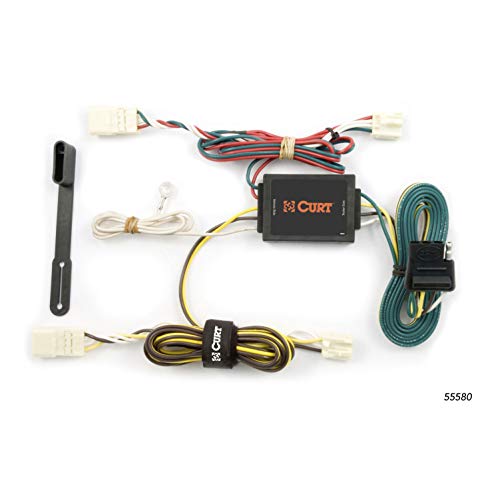 CURT 55580 Vehicle-Side Custom 4-Pin Trailer Wiring Harness for Select Toyota Sienna