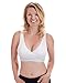 Classic Pump&Nurse Nursing Bra with Built in Hands-Free Pumping Bra and Adjustable Back Clasp - White, XL