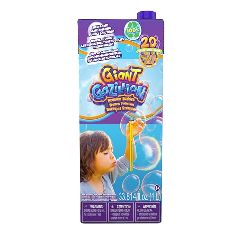 Gazillion Bubbles Giant Bubbles 1L Box: Giant, Vibrant, And Safe Bubbles With E…