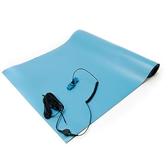 Bertech ESD High Temperature Rubber Mat Kit with a Wrist Strap and a Grounding Cord