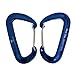 Wise Owl Outfitters Wiregate Carabiner Clip Set 12 KN Heavy Duty, Lightweight Aircraft Grade Aluminum - Great Gear for Hammock Camping - Wise Owl 