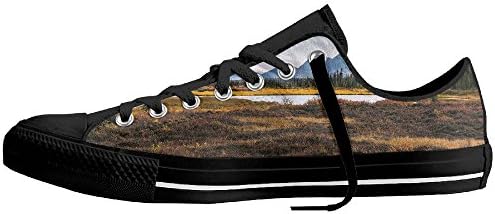 Alaska Autumn Wilderness Women's Sneakers Casual Canvas Shoes Solid Colors Low Top Lace Up Flat Fashion For Unisex