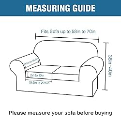 H.VERSAILTEX 3 Piece Stretch Sofa Covers for 2