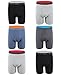 KAYIZU Men's Underwear Comfort Soft Cotton Stretch Boxer Briefs 6-Pack Large