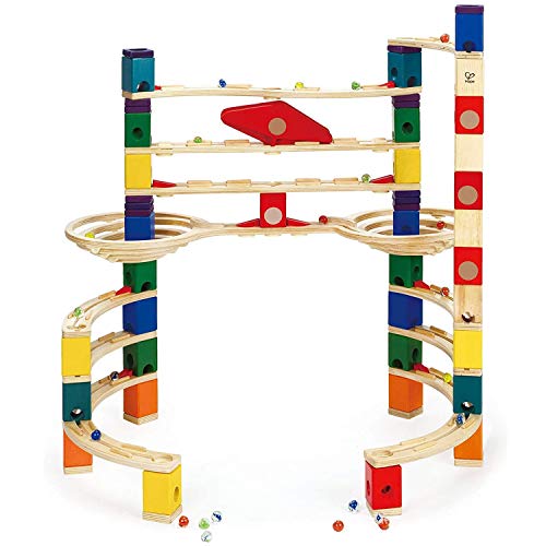 Hape Wooden Quadrilla Marble Run Challenger Construction With