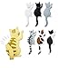 Svaitend Cute Cat Refrigerator Magnetics Use for Office Magnets Perfect Animal Lover Gifts Set of 7
